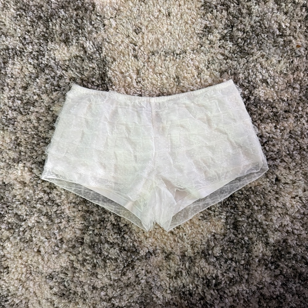 Princess Polly White Lace Women's Shorts